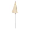 vidaXL Parasol de jardin avec m&acirc;t en acier sable 180 cm