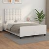 vidaXL Cadre de lit sans matelas blanc 120x190 cm similicuir