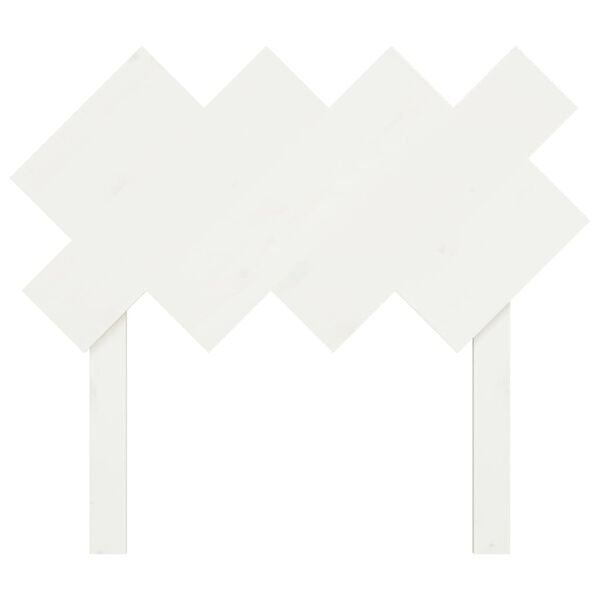 vidaXL Tête de lit Blanc 92x3x81 cm Bois massif de pin