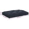 vidaXL Coussin de canap&eacute; sur palette Anthracite 120 x 80 x 12 cm Tissu