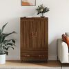 vidaXL Buffet haut ch&ecirc;ne marron 69,5x31x115 cm bois d'ing&eacute;nierie