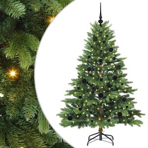 vidaXL Sapin de No&euml;l artificiel avec 150 LED Vert 150 cm PE et PVC