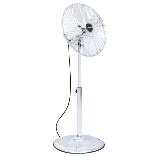 vidaXL Ventilateur sur pied 3 vitesses 40 cm Chrome