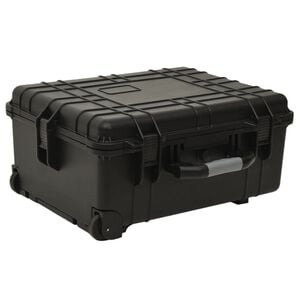 vidaXL Valise de vol &agrave; roulettes Noir 58x45x27 cm PP