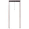 Moustiquaire enroulable marron pour fenêtre 60 x 150 cm