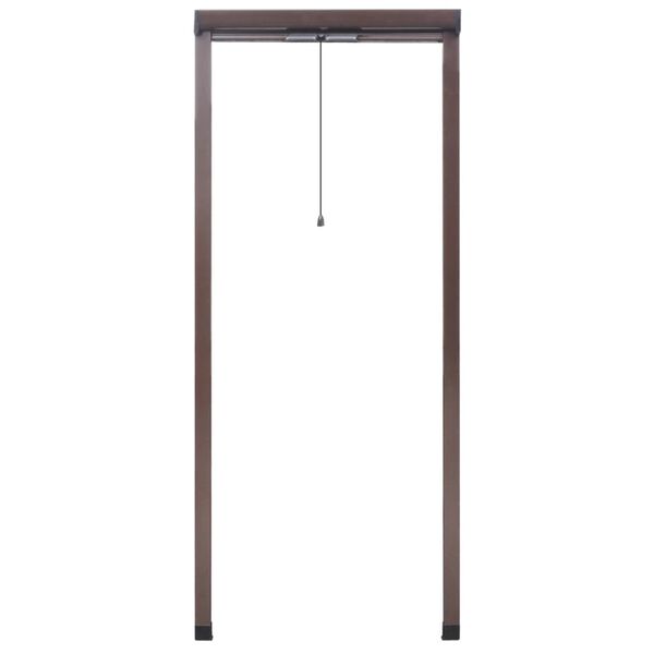 Moustiquaire enroulable marron pour fenêtre 60 x 150 cm