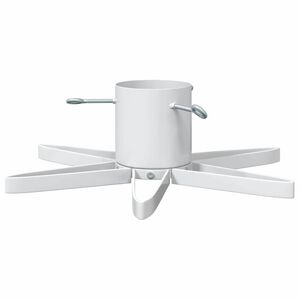 vidaXL Pied de Sapin de No&euml;l 1.73 Blanc 50 x 50 x 15,5 cm Acier