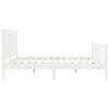 vidaXL Cadre de lit sans matelas blanc bois massif de pin