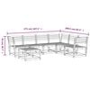 vidaXL Salon de jardin 7 pcs Bois de pin massif