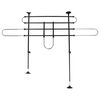 FLAMINGO Barres de protection de voiture pour chiens 2 pcs Noir