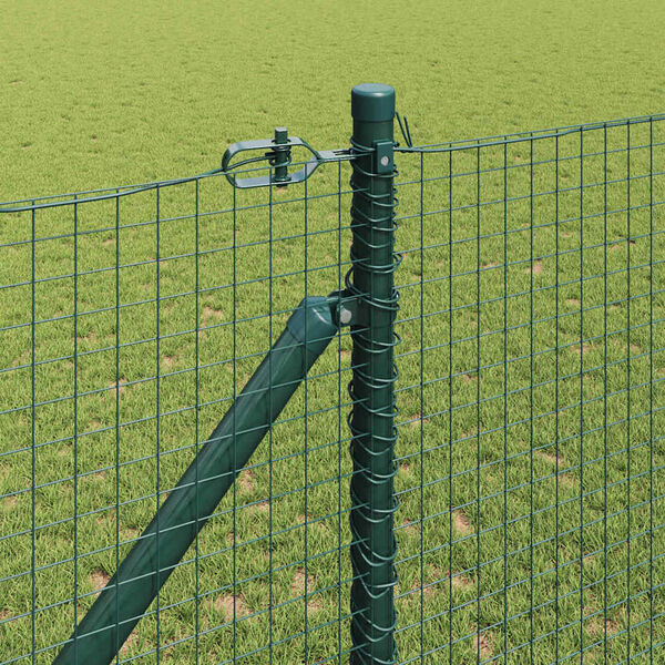 vidaXL Poteau de cl&ocirc;ture. Vert 50 x 1,4 m (maille de 25 x 25 mm)