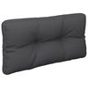 vidaXL Coussin de palette noir 70x40x12 cm tissu
