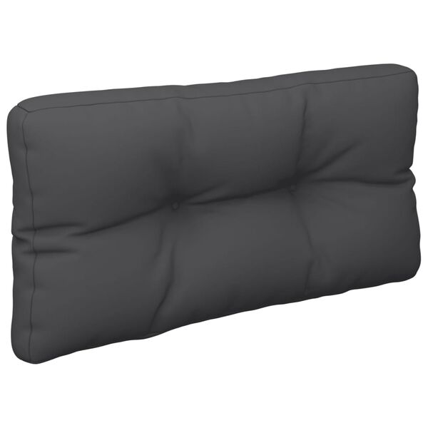 vidaXL Coussin de palette noir 70x40x12 cm tissu