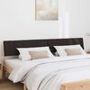 vidaXL T&ecirc;te de lit capitonn&eacute;e Noir 200 cm Pin massif