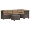 vidaXL Canap&eacute; de Jardin 5 Places avec Coussins Aspect Rotin PP