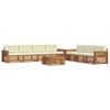 vidaXL Ensemble de canap&eacute;s d'ext&eacute;rieur 8 pc Naturel et Cr&egrave;me