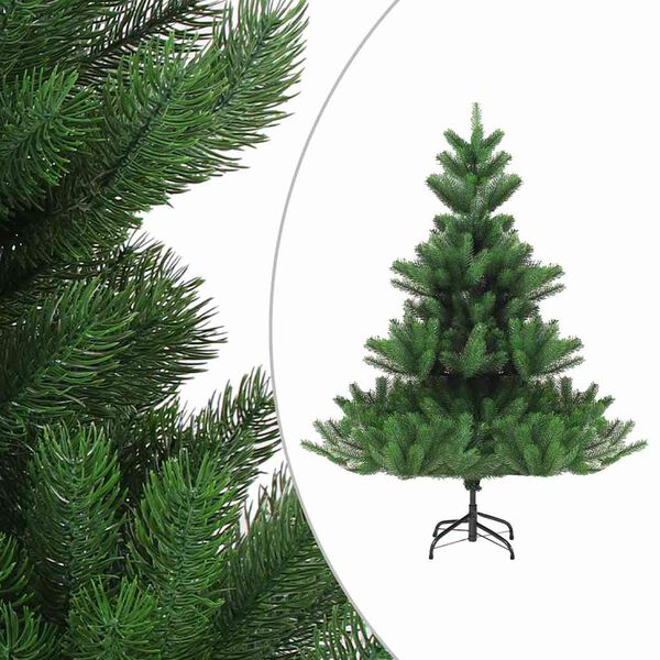 vidaXL Sapin de No&euml;l artificiel Nordmann avec LED et boules Vert 120cm