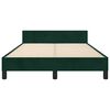 vidaXL Cadre de lit sans matelas vert fonc&eacute; 120x190 cm velours