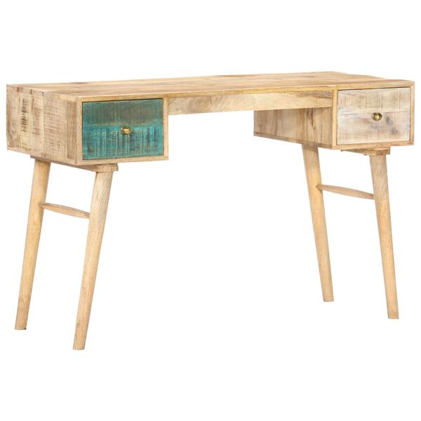 vidaXL Bureau 118x50x75 cm Bois de manguier solide