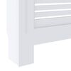 vidaXL Cache-radiateur MDF Blanc 205 cm