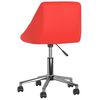 vidaXL Chaises pivotantes &agrave; manger lot de 4 rouge similicuir