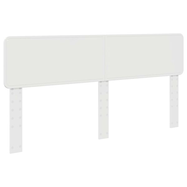 vidaXL T&ecirc;te de lit Blanc 180 cm Bois d'ing&eacute;nierie