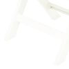 vidaXL Chaises de jardin pliables lot de 2 Plastique Blanc