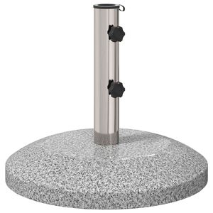 vidaXL Base de parasol pour poteau de 40 &agrave; 50 mm 26.45 kg Gris