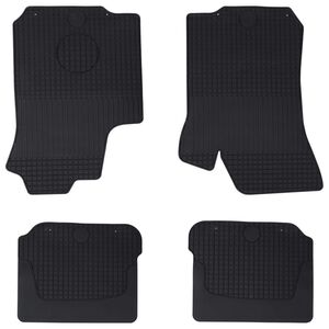 vidaXL Tapis de voiture 4 pcs Noir &Scaron;KODA OCTAVIA I 97-04 Caoutchouc