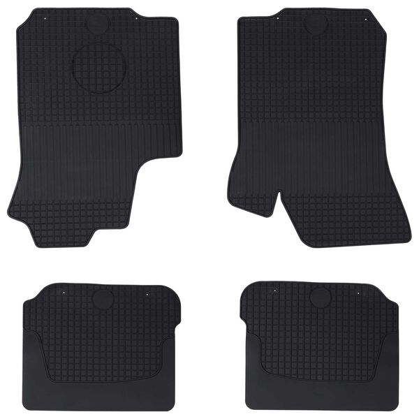 vidaXL Tapis de voiture 4 pcs Noir &Scaron;KODA OCTAVIA I 97-04 Caoutchouc