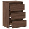 vidaXL Tables de chevet 2pcs Ch&ecirc;ne marron 40x35x62,5cm Bois ing&eacute;nierie