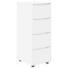 vidaXL Armoire de rangement 40 x 48 x 105 cm Bois d'ing&eacute;nierie Blanc
