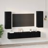 vidaXL Ensemble meuble TV 5 pcs Ch&ecirc;ne noir Bois d'ing&eacute;nierie