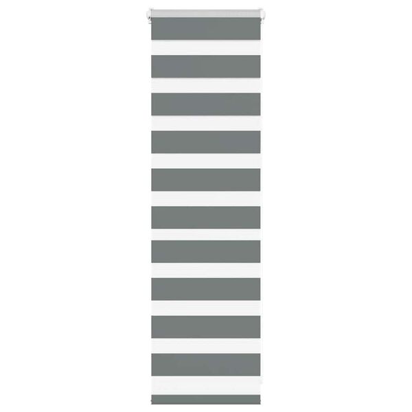 vidaXL Store zèbre gris foncé largeur du tissu 35,9 cm polyester