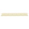 vidaXL Banc de jardin avec coussin blanc cr&egrave;me 175 cm Teck massif