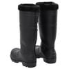 vidaXL Bottes de pluie avec chaussettes amovibles noir taille 41 PVC