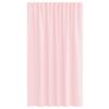 vidaXL Rideaux en voile avec passe-tringles 2 pcs rose clair