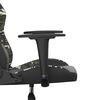 vidaXL Chaise de jeu de massage Noir et camouflage Similicuir