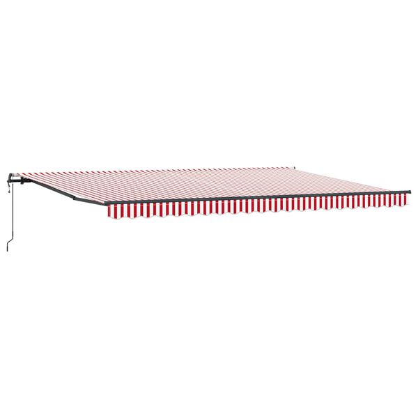 vidaXL Auvent R&eacute;tractable Rouge et Blanc 500 &times; 350 cm