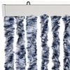 vidaXL Moustiquaire Bleu blanc et argenté 100x220 cm Chenille