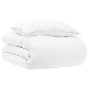 vidaXL Ensemble de Duvet Annuel 2 pc 135 x 200 cm Toutes saisons Blanc