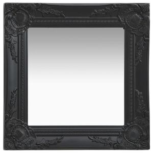 vidaXL Miroir mural style baroque 40x40 cm noir