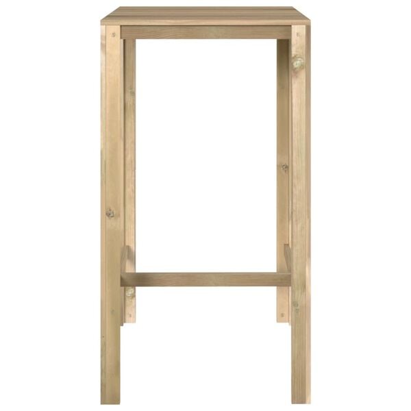vidaXL Table de bar 60x60x110 cm Bois de pin impr&eacute;gn&eacute;