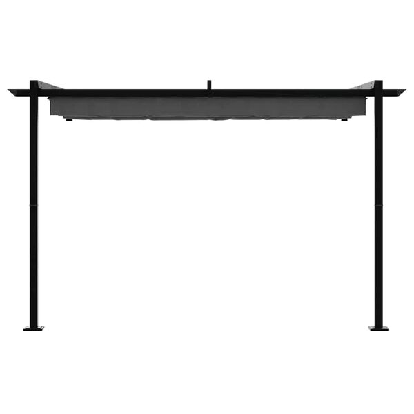 vidaXL Gazebo mural Anthracite Acier