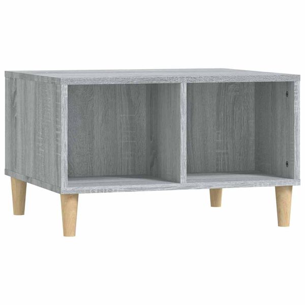 vidaXL Table basse Sonoma gris 60x50x36,5 cm Bois d'ingénierie