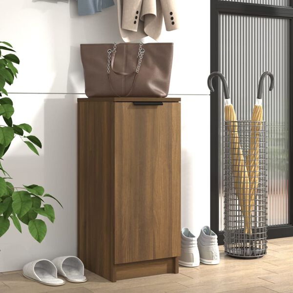 vidaXL Meuble &agrave; chaussures Ch&ecirc;ne marron 30x35x70 cm Bois d'ing&eacute;nierie