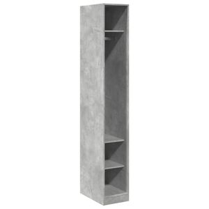 vidaXL Garde-robe gris b&eacute;ton 30x50x200 cm bois d'ing&eacute;nierie