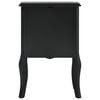 vidaXL Table de chevet Noir 43x32x65 cm MDF