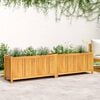vidaXL Jardini&egrave;re avec doublure 199x38,5x50 cm bois massif d'acacia