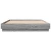 vidaXL Cadre de lit sans matelas sonoma gris 120x200 cm